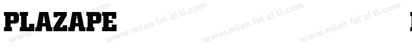 PLAZAPERSONALUSE Bold字体转换